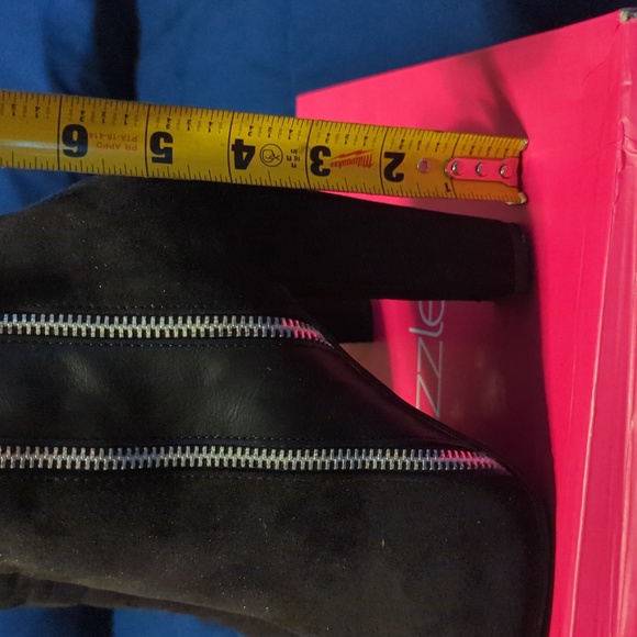 EUC Shoedazzle Diane black booties, Size 8 - Picture 4 of 7